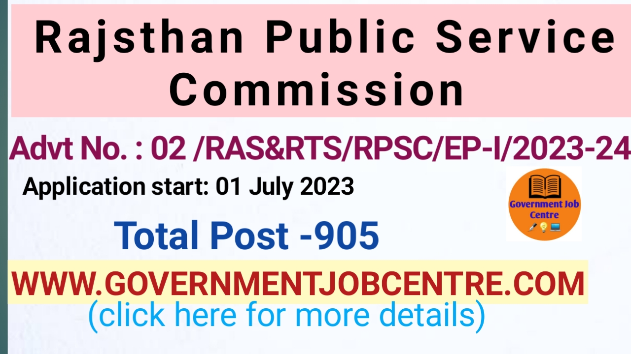 Rajasthan RAS Recruitment Online Form 2023 Syllabus, Government Job