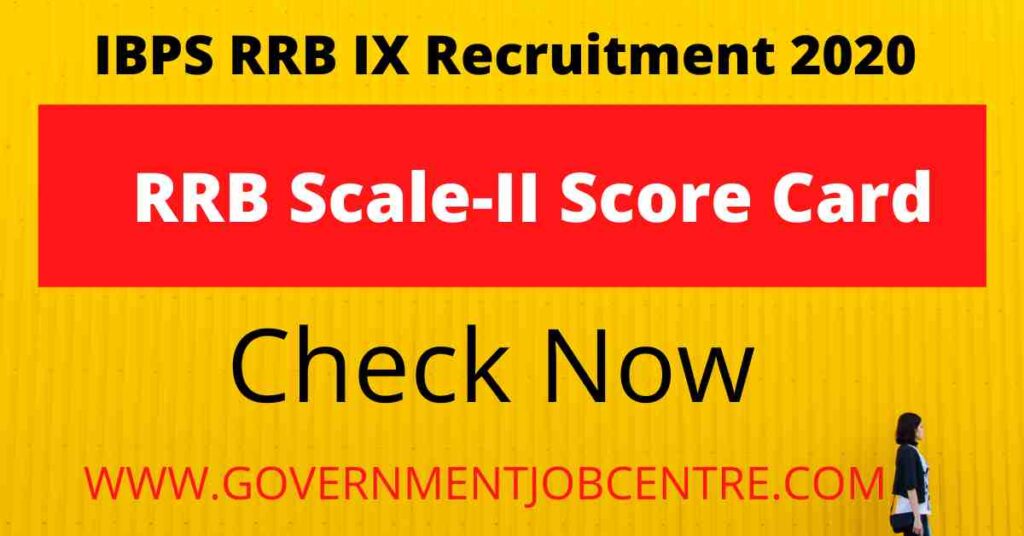 IBPS RRB Scale II Score Card IBPS RRB Scale II Score Card
